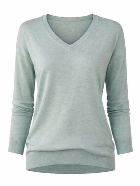 Sage Green V-Neck Lightweight Sweater | Spring Layering Staple | Soft Minimal